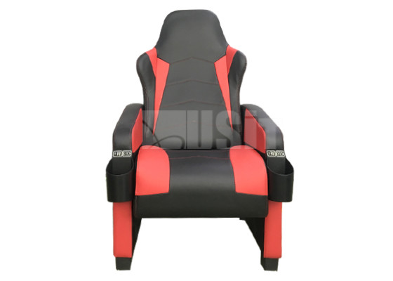 USIT Orange Cinema Sofa Recliner , Theater Seating Couch Lift Up Function