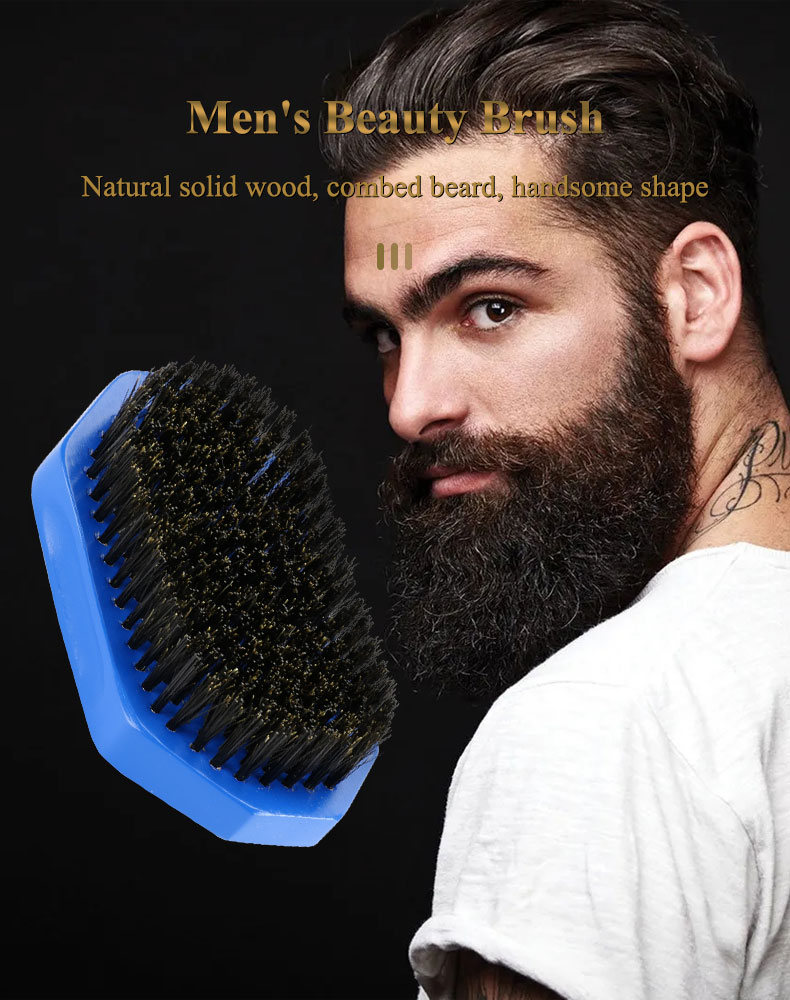 Abeis In Stocks 360 Wave Brush Wooden Handle Boar Bristle Curved Hair Brush