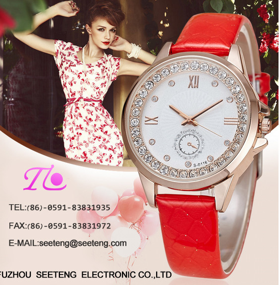 vintga style watch men wrist watch business and sport watch with pu band