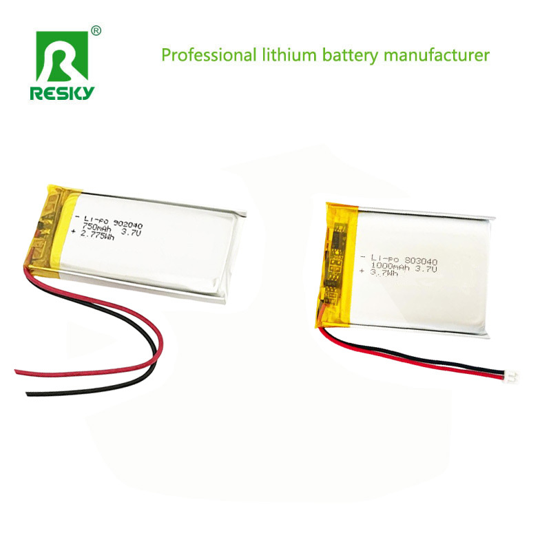 GPS Lithium Polymer Battery Pack 902040 700mAh 750mAh 3.7V 7.4V Lipo Batteries