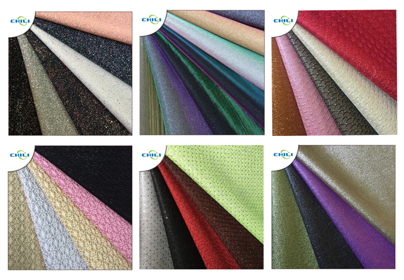 Fashion Textured Glitter Wall Fabric Grade 3 Moisture Proof Modern Style