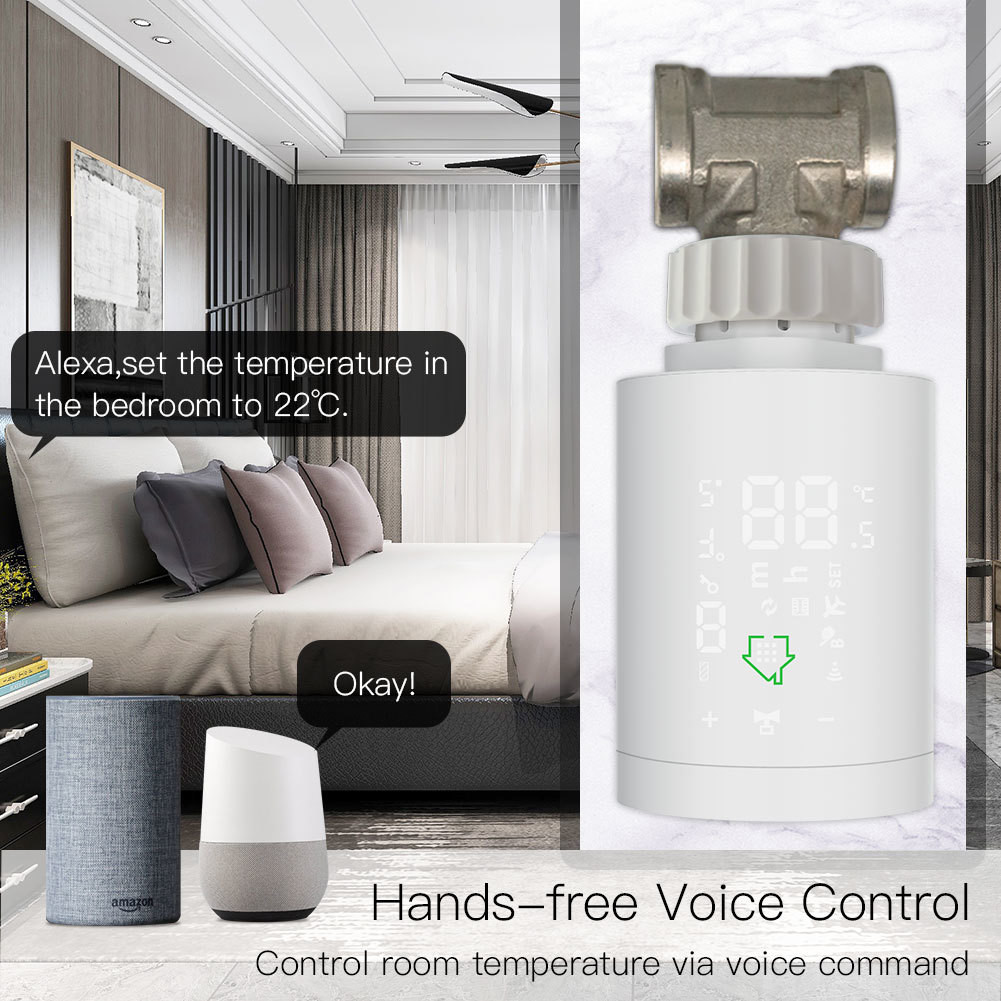 Zigbee 3.0 Wifi Thermostatic Radiator Valve 2.4Ghz Wireless Radiator Thermostat
