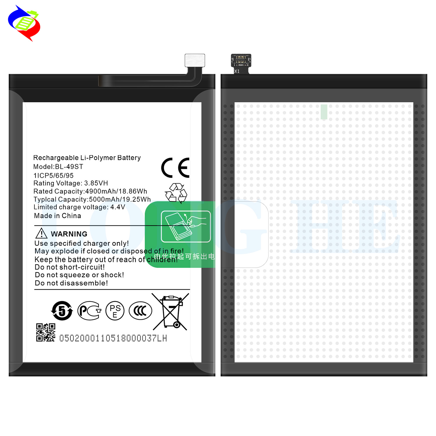 Spark 10 pro/Spark 10 NFC/SPARK 10 4G/KI5 BL-49ST Replacement Battery With 5000mAh Capacity