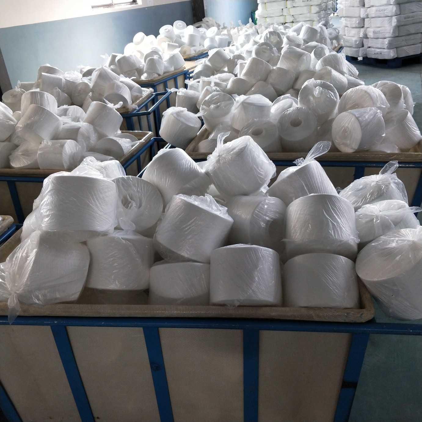 TFO 40S/2 Spun Polyester Thread Raw white color Sustainable