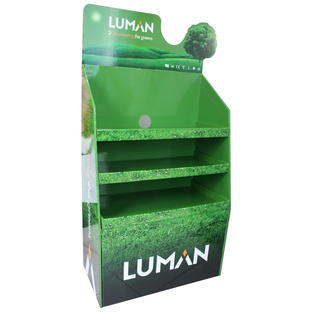 Free Standing Cardboard Shipper Display Recyclable Material Offset Printing