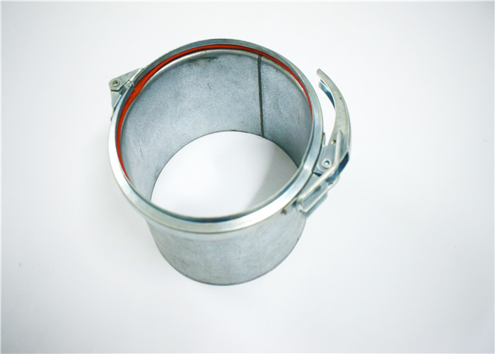 Roll Stamping Galvanized Pipe Clamp White Silver Manual Operation For Dust Removal