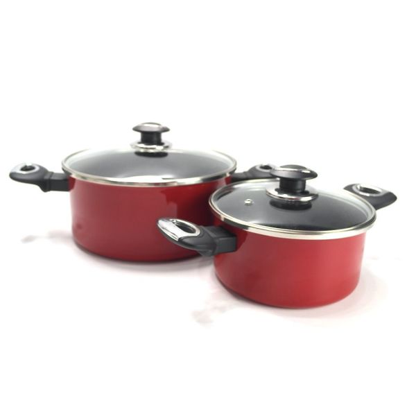 Handmade Granite Cookware Set Comprising Non Stick Frying Pan Carbon Steel Enamel Cooking Pot Sets Featuring Custom Logo