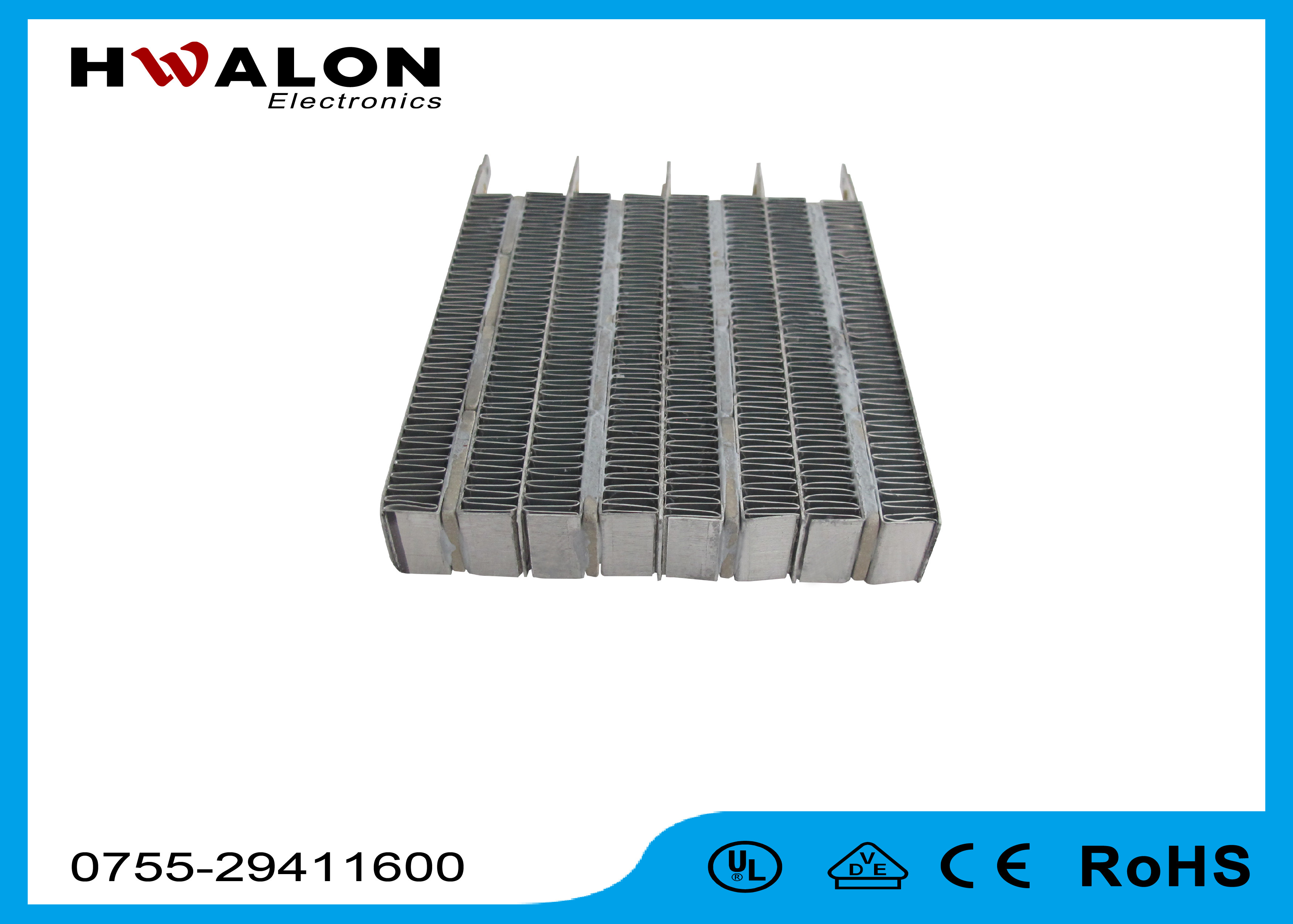Aluminum Square Shape PTC Air Heater 1600W 220V - 230V For Clothes Dryer