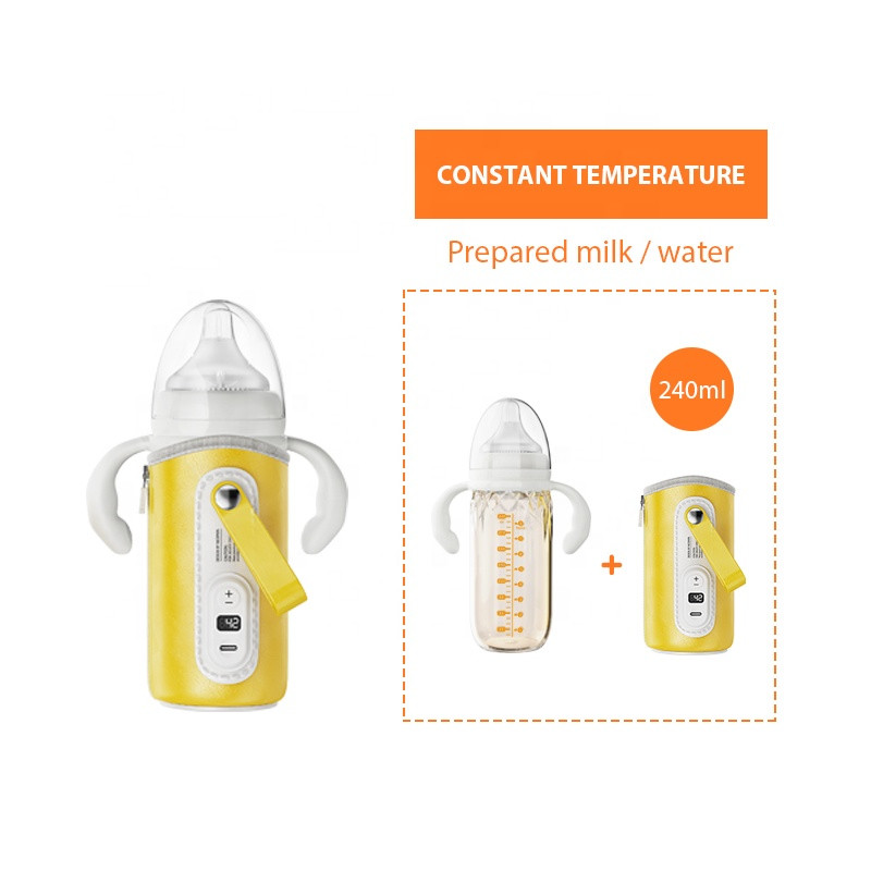 Customized logo USB Portable Travel outdoor PPSU feeding baby warmer bottle gift set Anti-Colic 240ml Formula Maker
