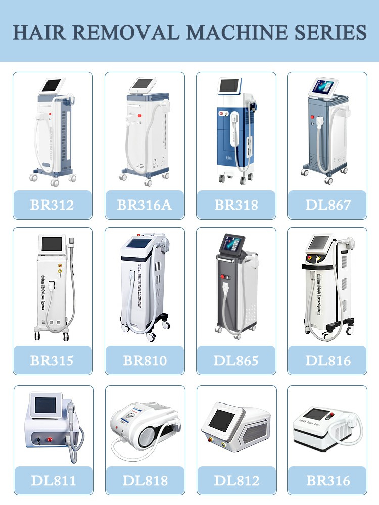 Portable 808nm Diode Laser Hair Removal Machine For Home
