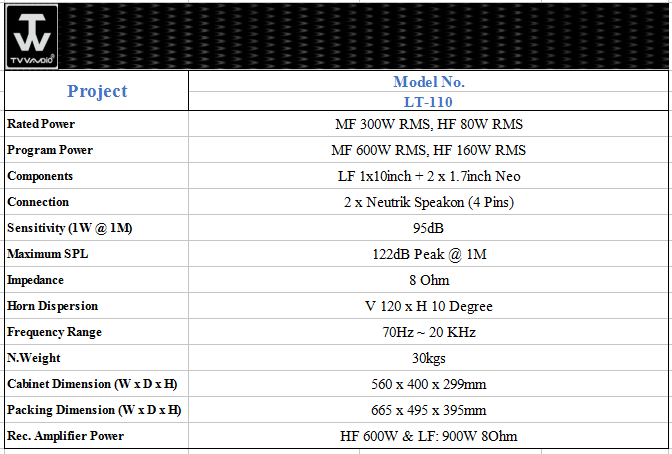 Line Array Speaker@10inch 2-way Line Array Live Speaker Sound System For Stage Perfomance LT-110