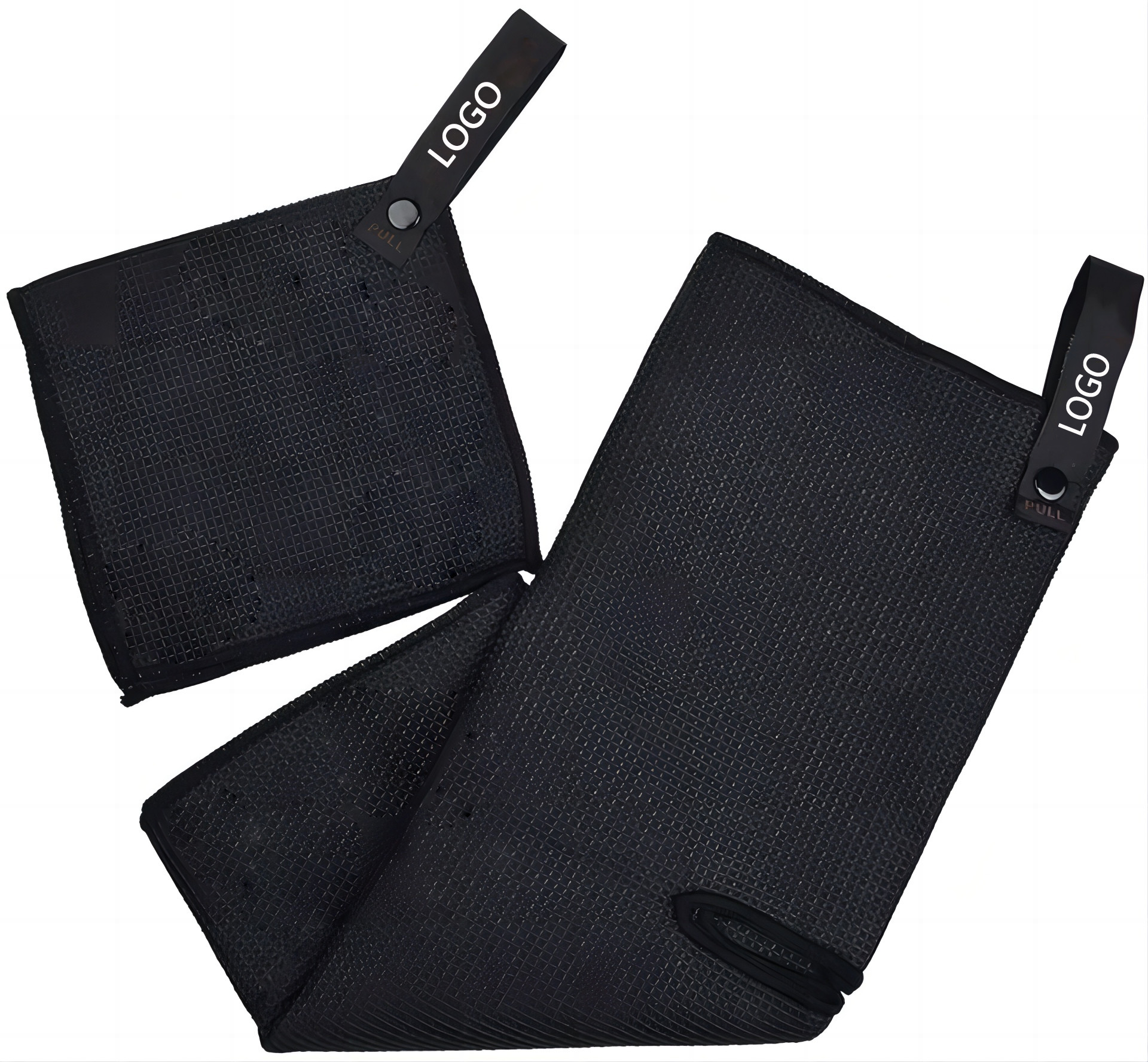 Custom Microfiber Waffle Golf Towel With Magnetic Logo Printed
