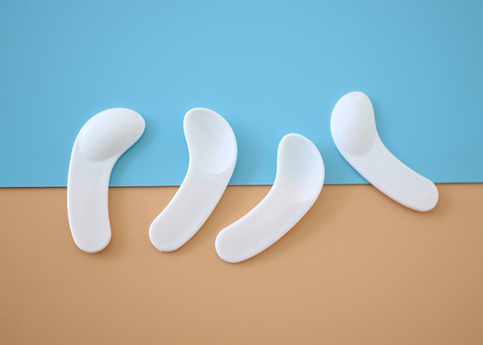 White 33.5mm PP Food Grade Scoop For Pudding Yogurt