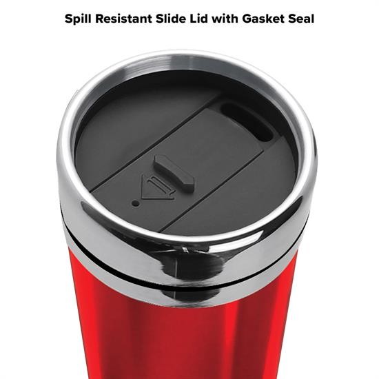 Wide Mouth 16oz Stainless Steel Tumbler Bottle Thermos Coffee Cups With Lids