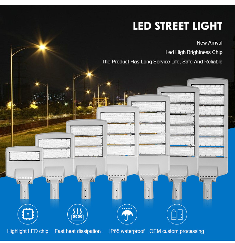 Outdoor IP65 Industrial Street Lights 100 Watt for Road
