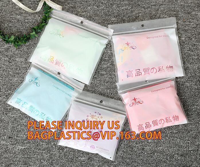 Self Seal Zipper Plastic Retail Packing Bag, Zip Lock Bag Retail Package with Hang Hole, Direct buy China supplier pack