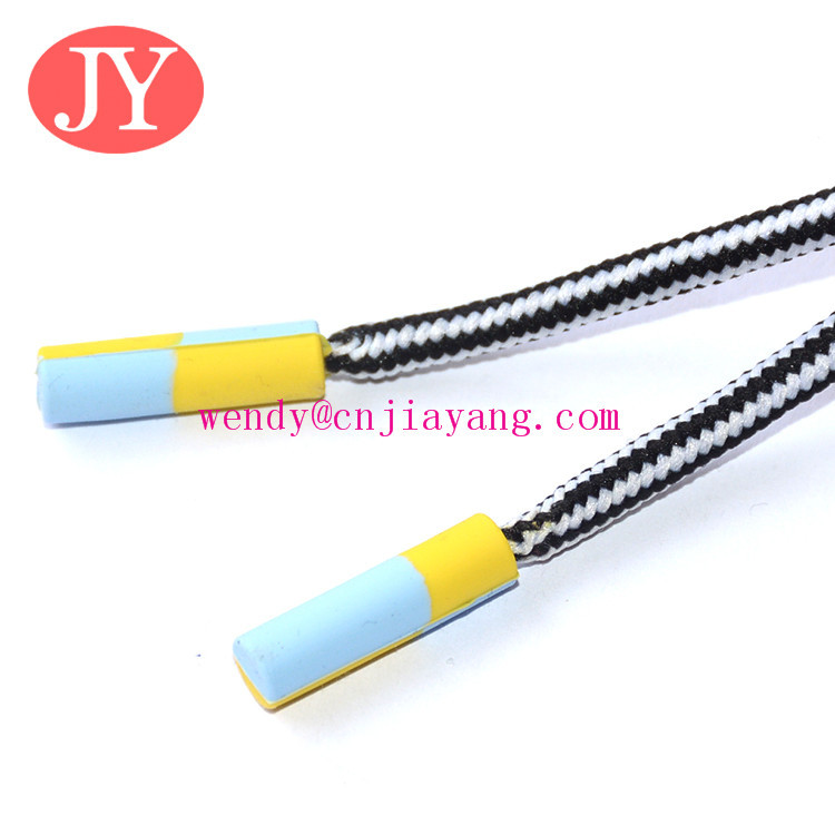 BBP FREE Jiayanag aglet plastic tipping colorful ABS print colorful plastic tipping end cap plastic end cap