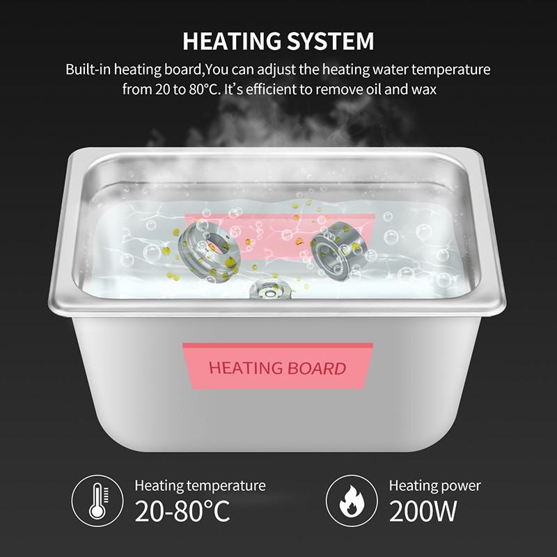 Ultrasound Bath For Strainer With 200W Heating Power 2.85 Gallon