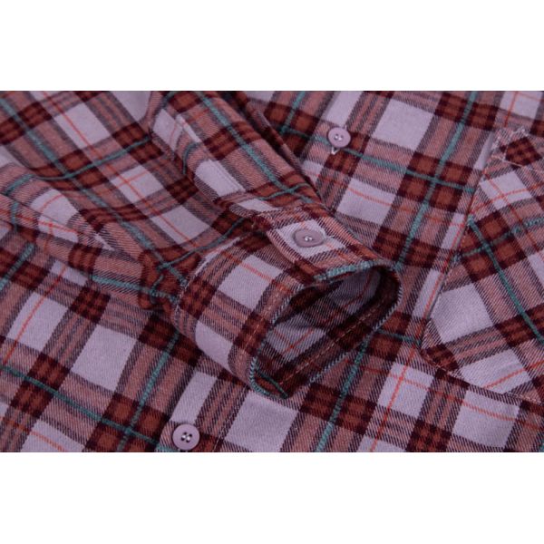 Unisex Vintage Soft Brushed Flannel Shirt with Classic Plaid Pattern and Relaxed Fit