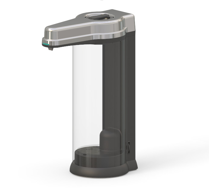 500ML Non Contact Soap Dispenser ODM Bathroom Black Sensor