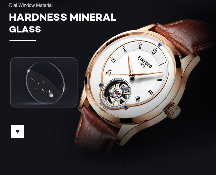 Classic Mechanical Skeleton Watch Water Resistant Moonphase Automatic Watch
