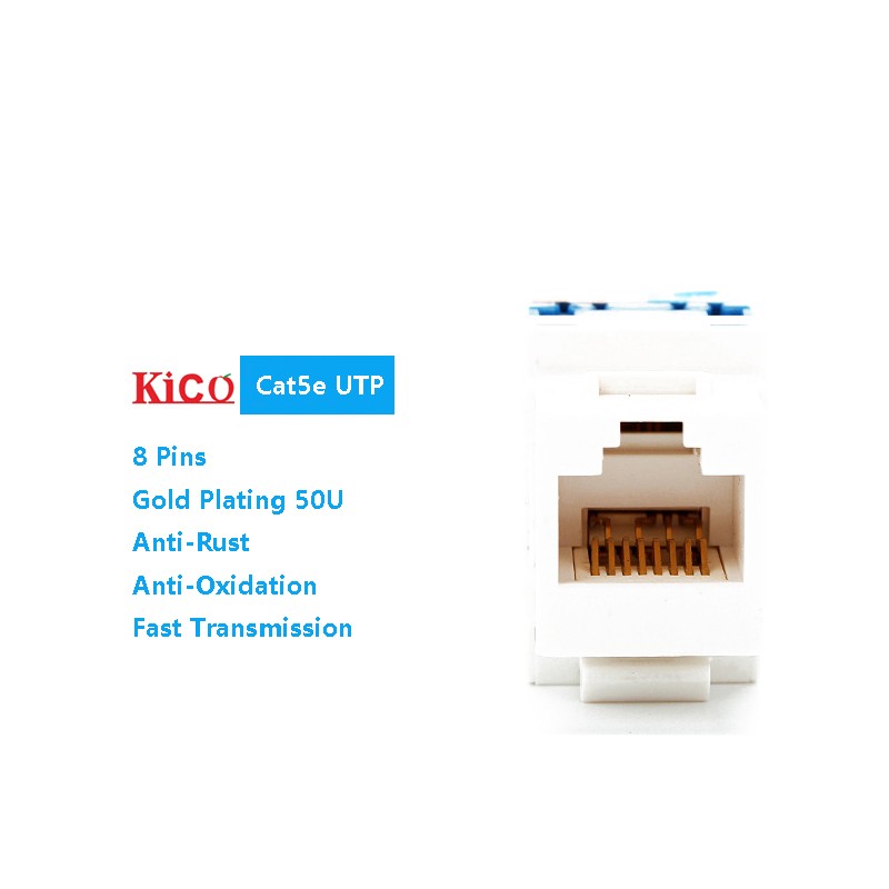 OEM Network Cable Accessories Keystone Insert Cat 5e UTP RJ45 Network Module
