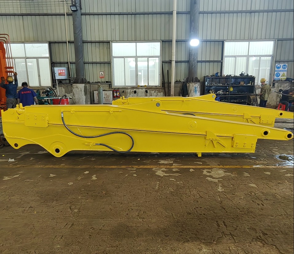 8M Excavator Telescopic Arm Use Shaogang Q355B Telescopic Dig Sand