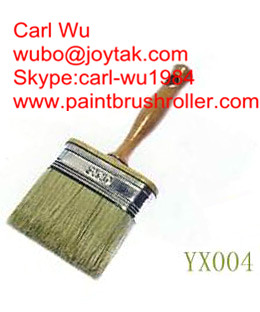 Natural pure bristle Chinese bristle synthetic mix shed fence wall paint brush wood handle plastic handle 2 inch WB-018