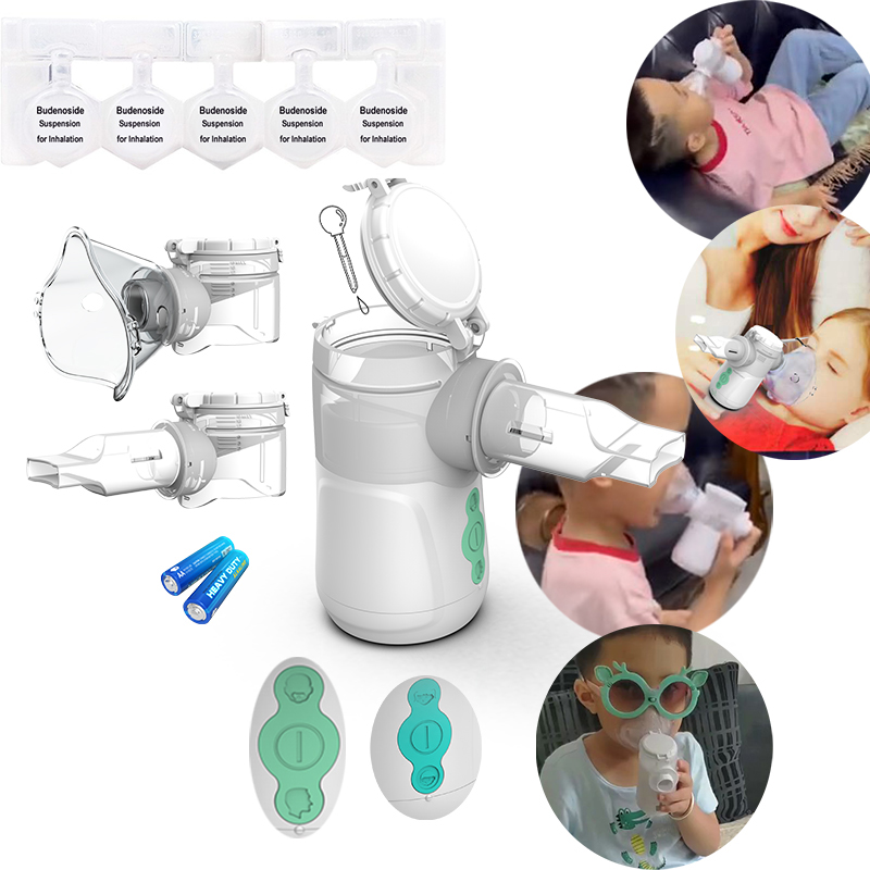 Mini Cough Drug Atomizer Cold Cough Nebulizer Machine Removable Battery Kids Adult Household Portable Mesh Nebulizer