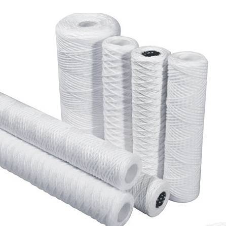 5 Micron PP Yarn String Wound Element Water Filter Cartridge for Drinking 10 Inch