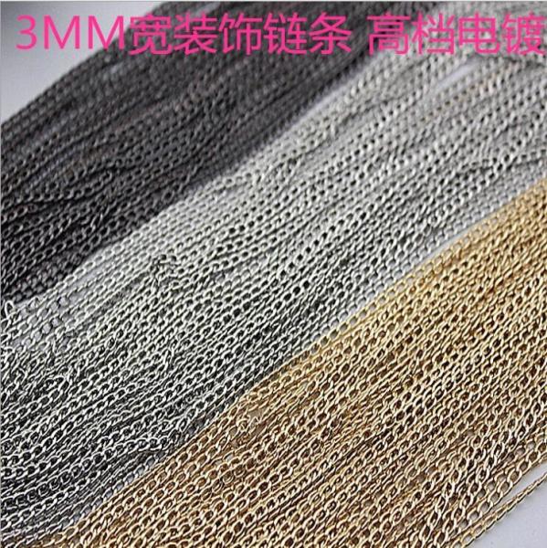 Cheaper iron material 3 mm width gold adjustable metal bag accessories metal