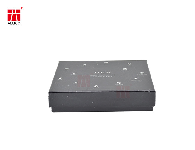 Luxury Gift Box Black Base And Lid Packaging Box Rectangular Shape