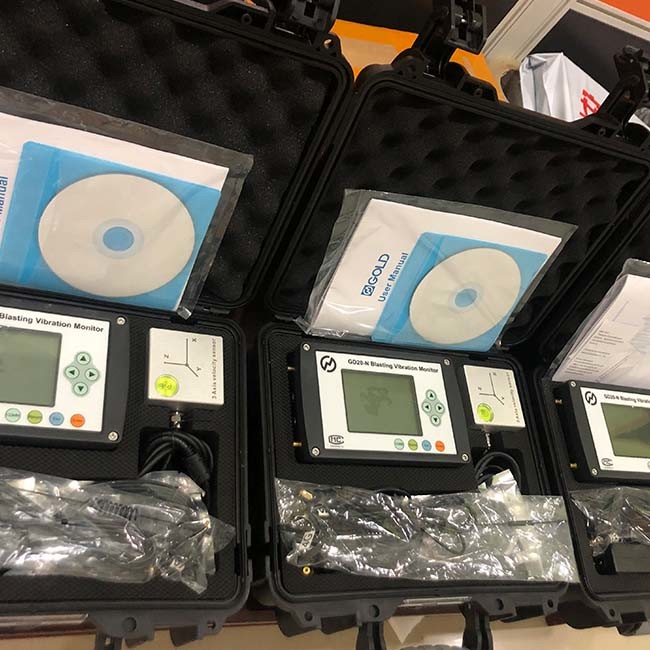 Wireless Blasting Vibration Measuring Instrument With 3 Channels