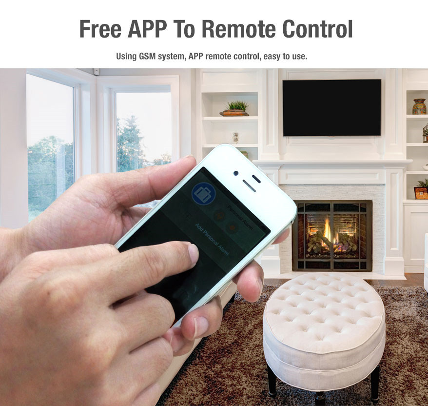Wireless Integrated Security Systems GMS Motion Sensor LCD monitor Alarm with APP CX809S