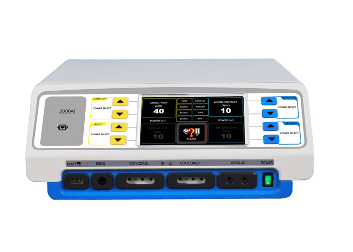 Seven Working Modes LCD Electrosurgical Generator , 300W Portable Cautery Machine