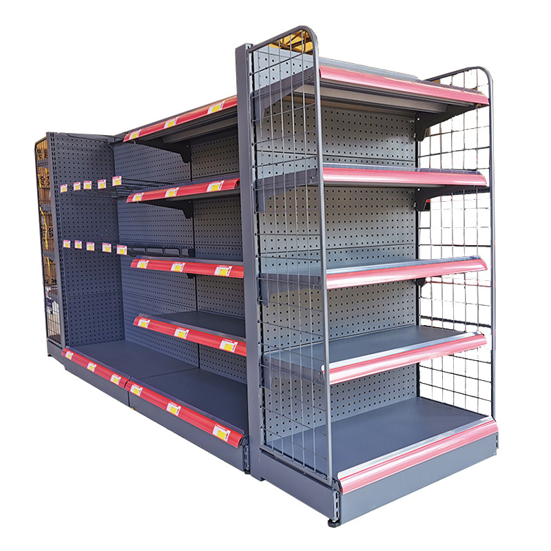 900mm 200KG Advertising Display Rack For Supermarket Heavy Duty Metal Storage Shelves