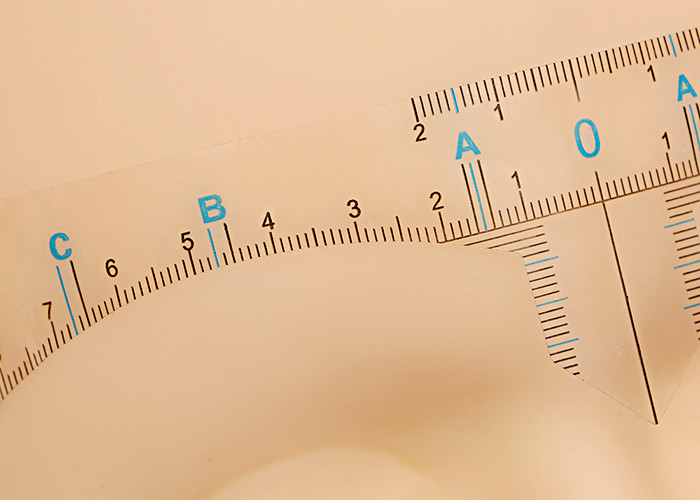 Transparent Eyebrow Measuring Tool / Microblading Ruler Sticker