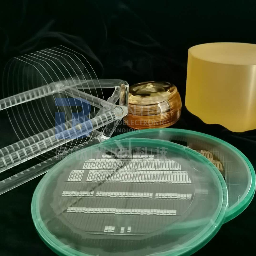 Gold Coated Lithium Niobate Crystals With Electro-Optic Nonlinear Piezoelectric Property
