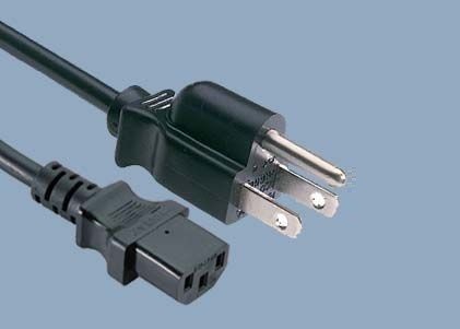 UL CUL CSA 10A 125V 3 Prong NEMA 5-15P IEC C13 American UL Power Cord