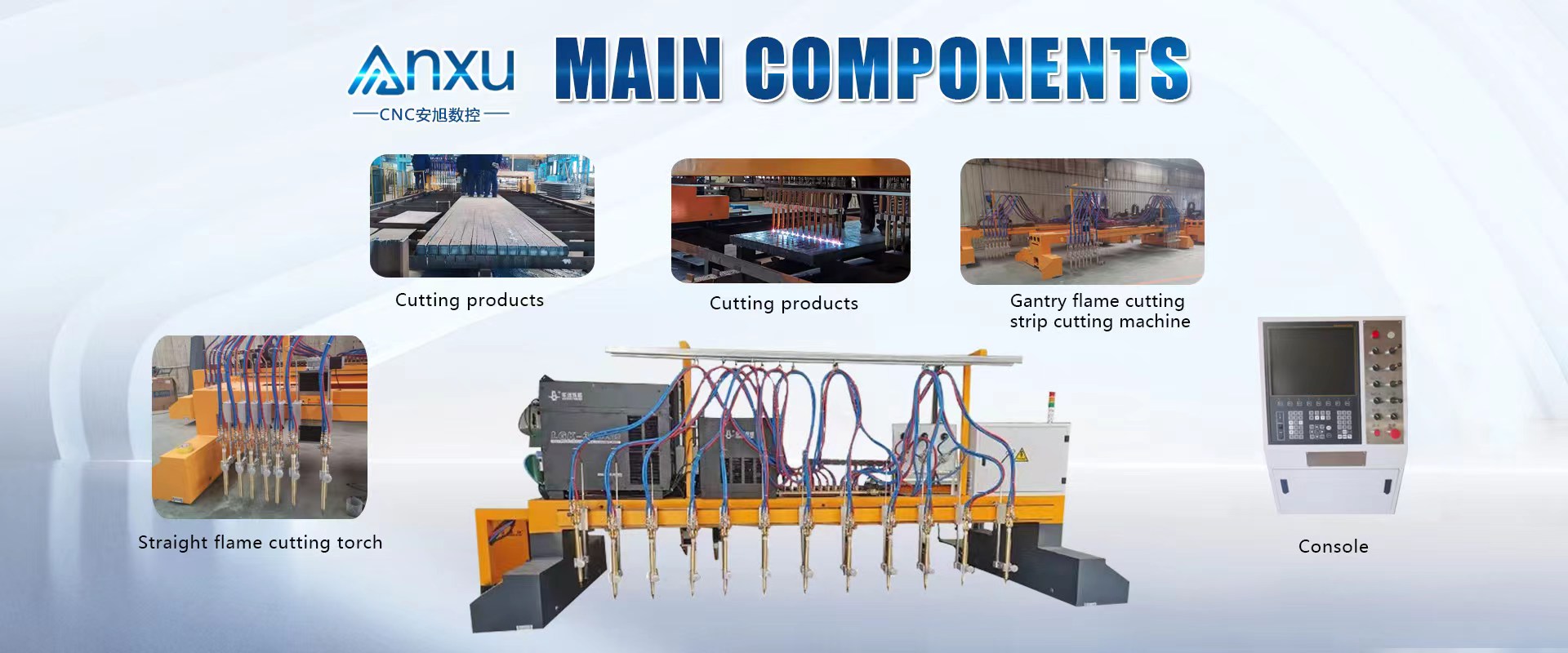 2060 Heavy Stainless Steel Plate Metal Flame Cutting Equipment Gantry Flame Plasma Cutting Machine