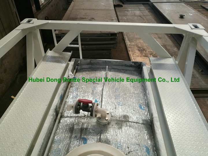 Chemical 20ft Tank Container For High Corrosive Hydrochloric Acid , Sodium Hypochlorite