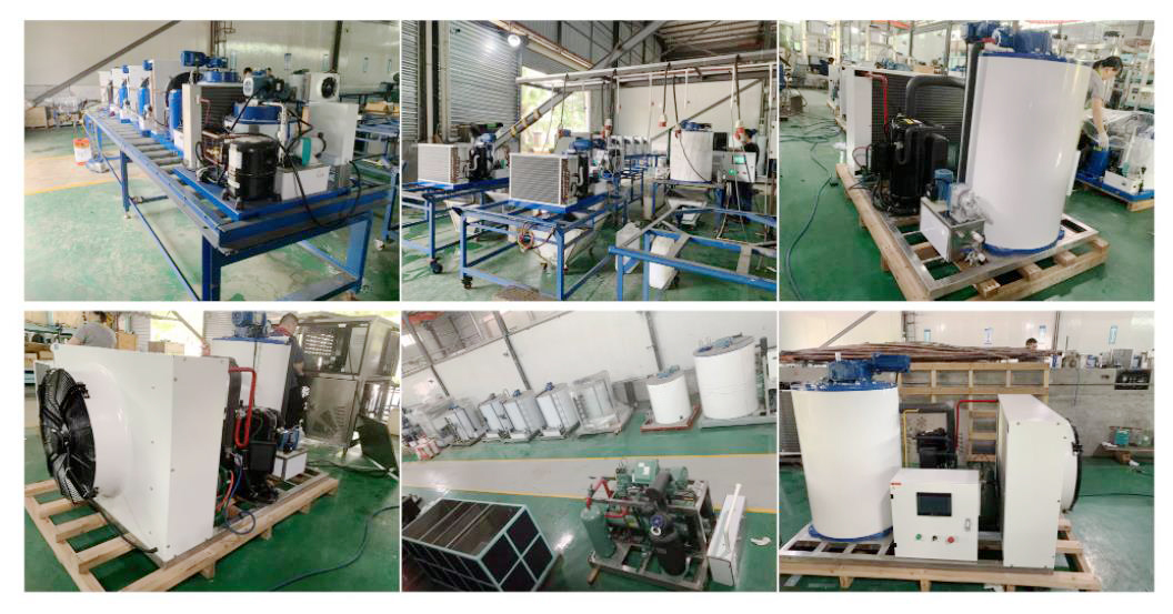 360 Kg Flake Ice Making Machine Food Cooling For Seafood Freezing