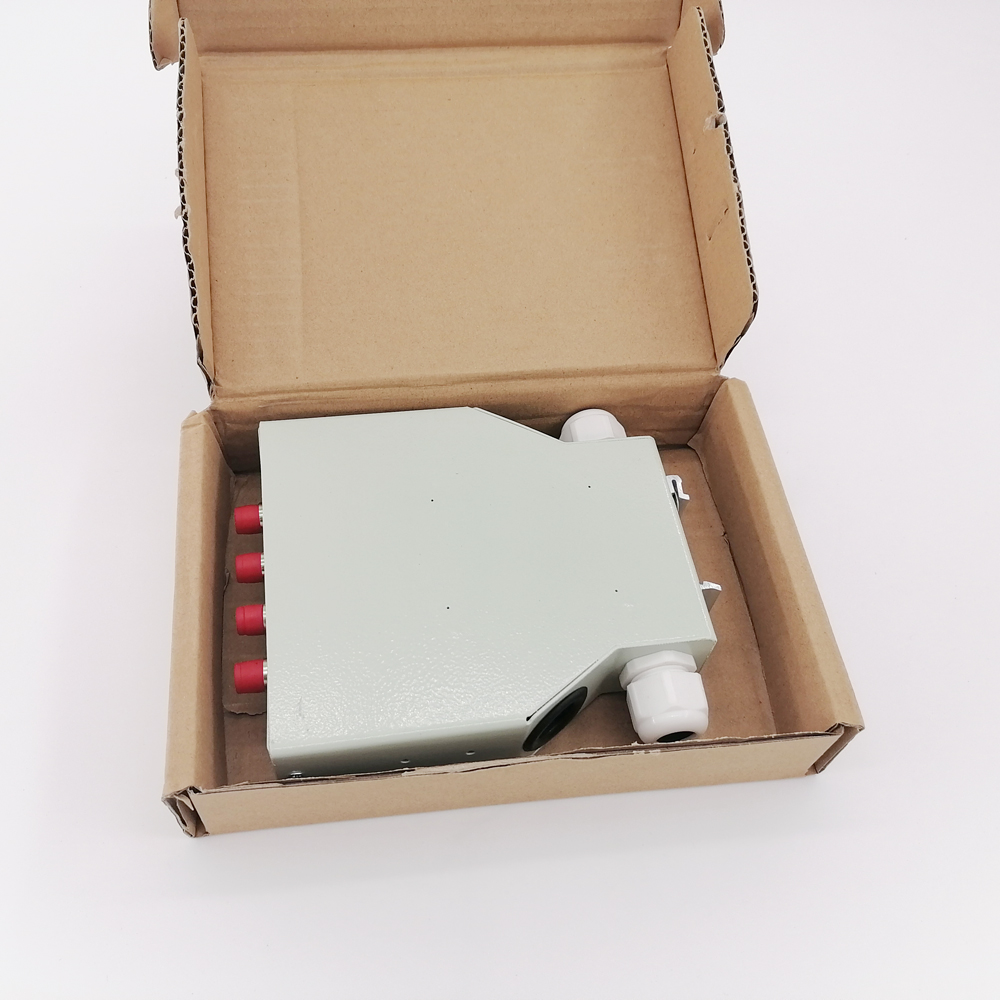4 Core FC DIN Rail Fiber Optical FTTH Terminal Box Splice Box