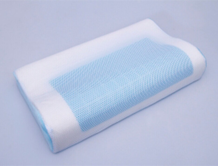 White / Blue Memory Foam Pillows With Standard Size 50kgs / m3