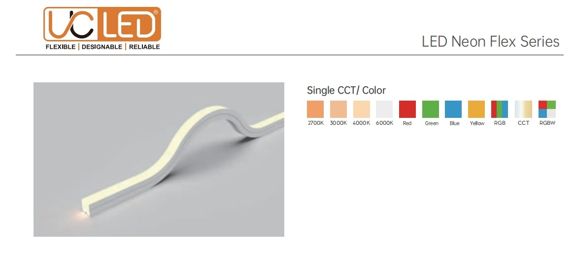 CV And DMX512 Top Bend LED Neon Strip Flex Light 24V Excellent Flexibility LED Lighting