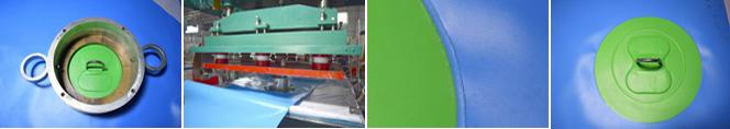 Air trampoline with slide on water inflatable Water Sport / Inflatable Trampoline for inflatable water games