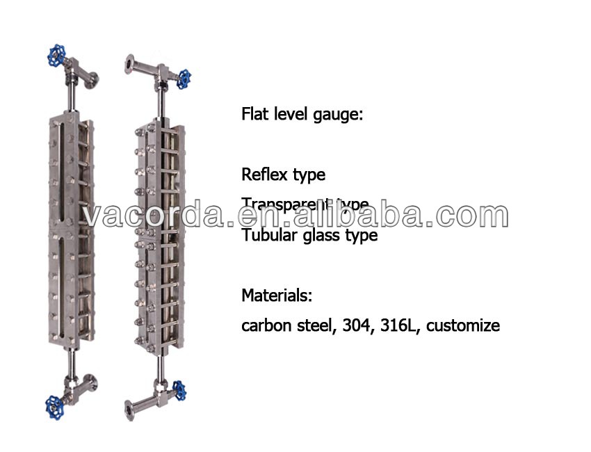 Liquid Tank Reflex Type 1450mm Glass Level Gauge