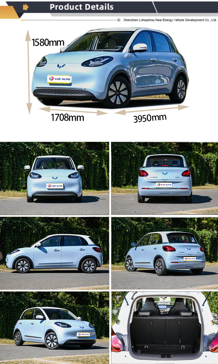 Energy Vehicle 2024 Wuling Bingo Electric SUV with 410km Range and Lithium Ion Battery