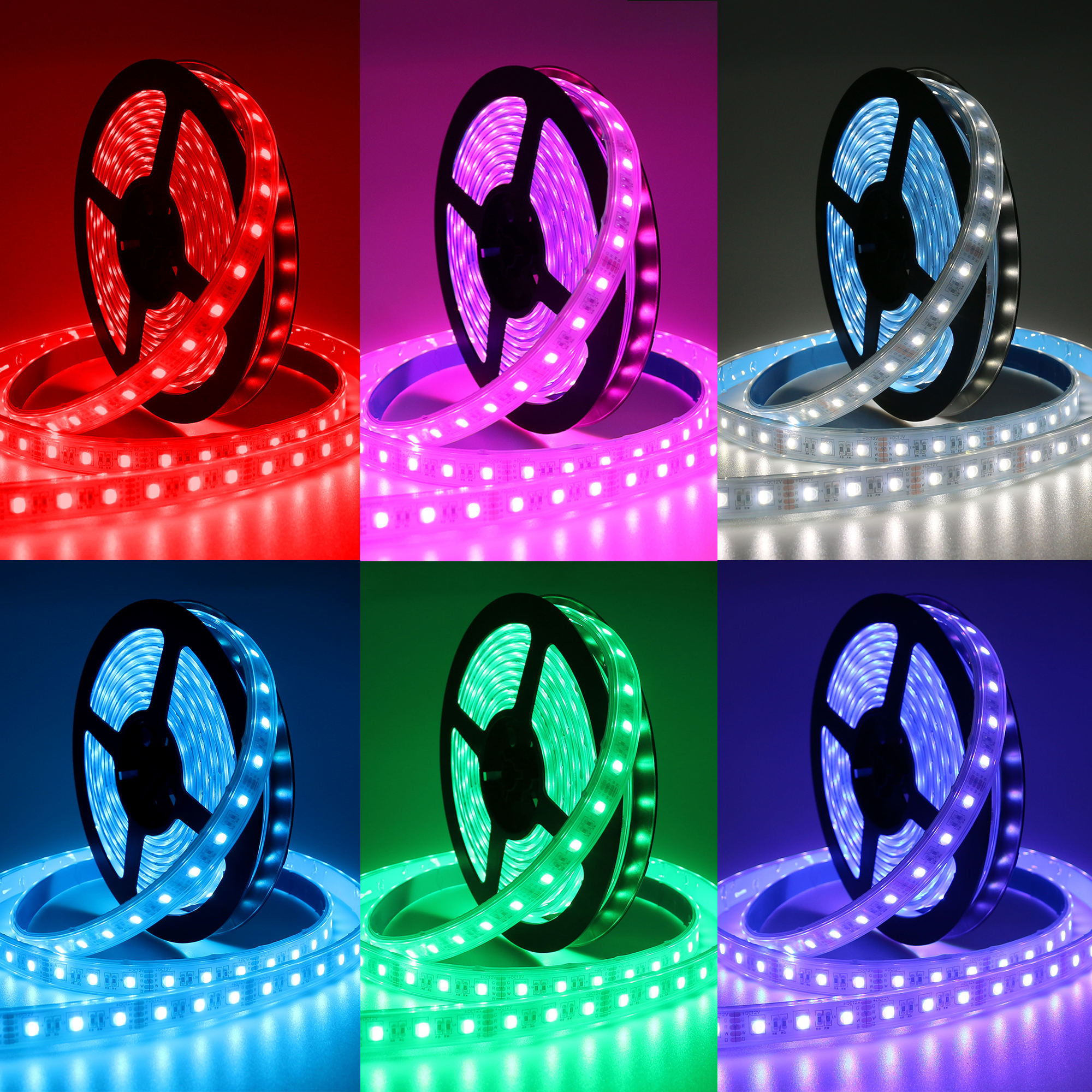 Rgbww 5 In 1 Smd 5050 Rgb Led Rgb Cct Addressable 120 Led/M 12v 24v