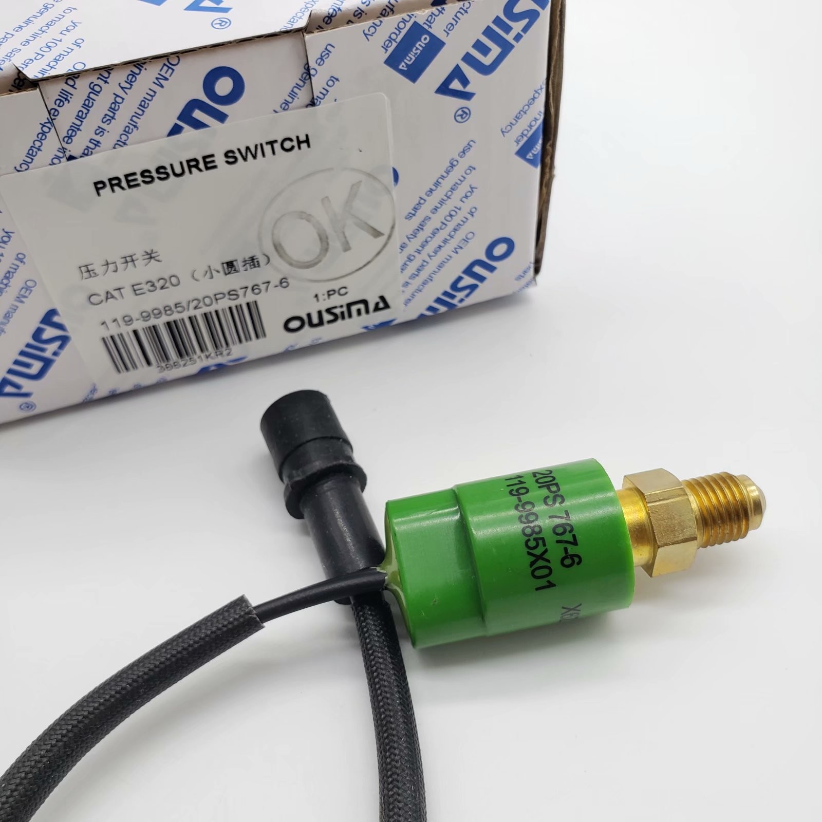 OUSIMA Excavator Parts 119-9985 20PS767-6 Pressure Switch E320A E312C E320B E320C E330 E312B Construction Machinery